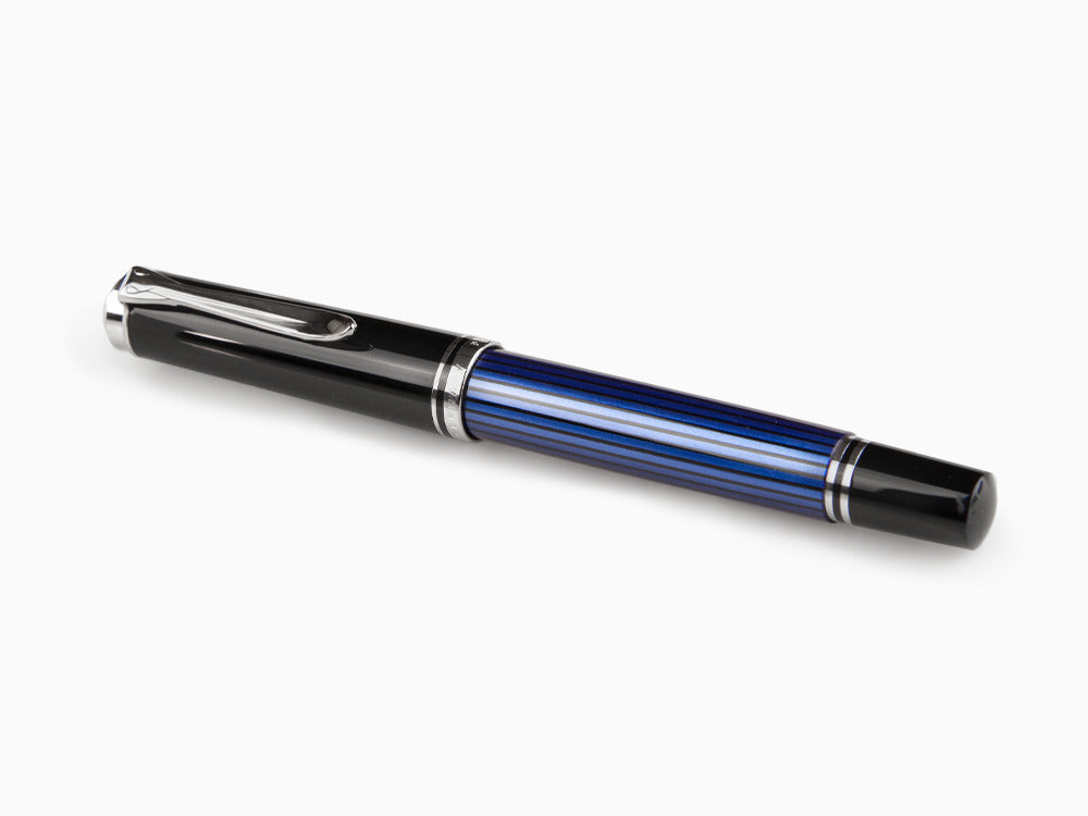 Pelikan Fountain Pen Souverän M405 - Black & Blue, 932822 - Iguana
