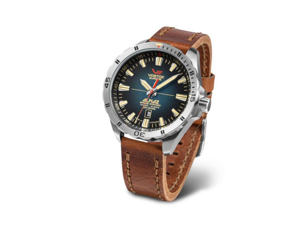 Vostok Europe Almaz Automatic Watch, Blue, 47 mm, Superluminova