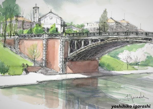 五十嵐吉彦の水彩画