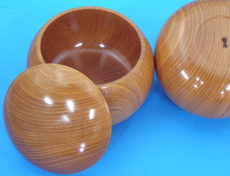 囲碁 欅 碁笥 特大 囲碁 木製碁笥 欅 超特大 ※蛤碁石40号まで収納可能