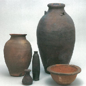 壺屋焼.素焼き.大壺 壺屋焼.素焼き.大壺