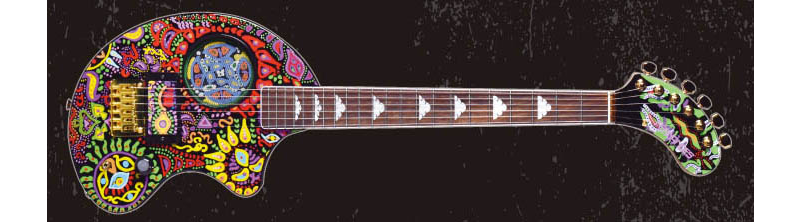 FERNANDES ZO-3 hideモデル ミニエレキギター サイケペイント PAINT ZO