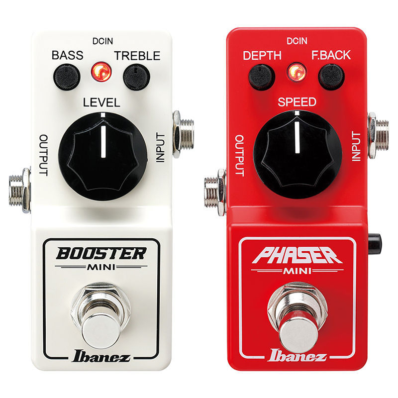 Ibanez】MINIシリーズに2バンドEQを搭載したブースターとナチュラル