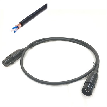 MOGAMI 2534 XLR 黒/1.5m【assy by oyaide・XLR(F)-XLR(M)】【受注生産