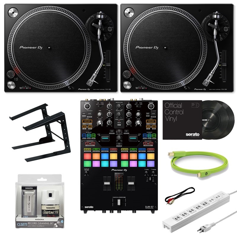 Pioneer DJ PLX-500-K + DJM-S7 スクラッチDJ入門10点セット 【無償