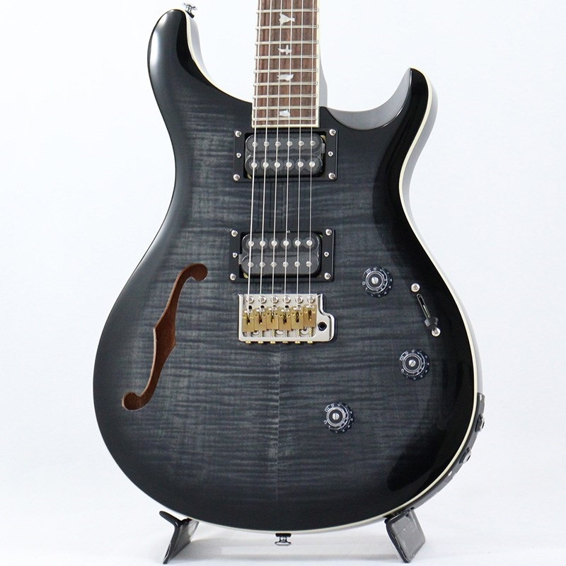 P.R.S. SE Custom 24 Semi-Hollow Piezo (Charcoal Burst) ｜イケベ