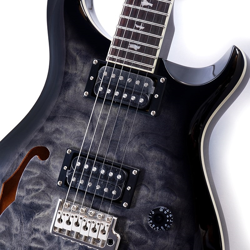 P.R.S. SE Custom 22 Semi-Hollow Quilt (Charcoal Burst)【限定生産
