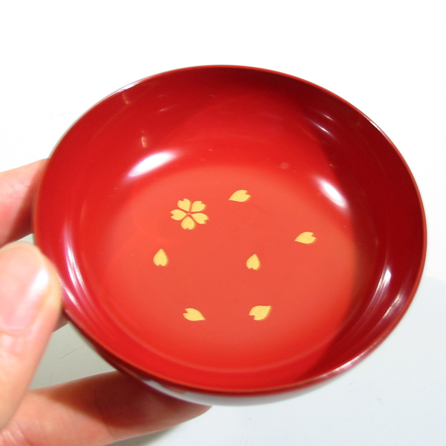 宴遊盃 桜散らし 漆塗り 杯 ぐい呑み おちょこセット 酒器 漆器の井助