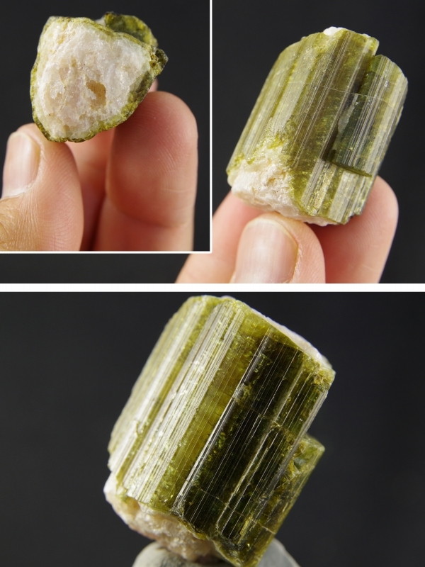 ウォーターメロントルマリン結晶34．9g 天然石販売 名取貴石