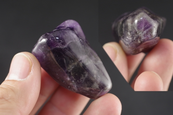アメジスト原石磨き43g 天然石販売 名取貴石 天然石原石鉱物結晶