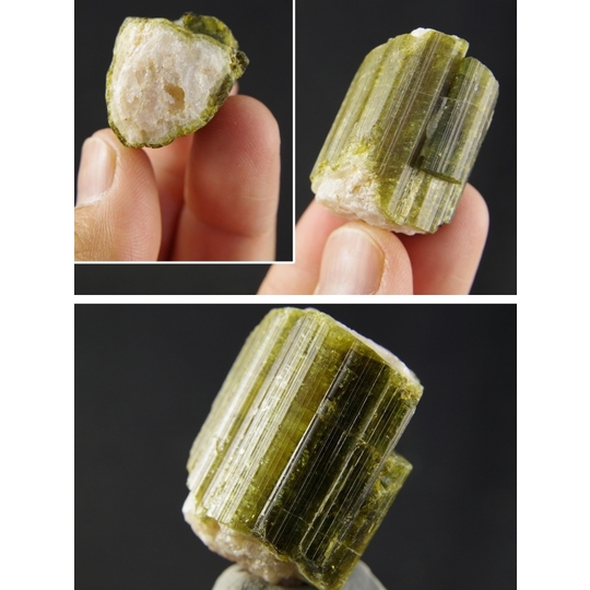 ウォーターメロントルマリン結晶34．9g 天然石販売 名取貴石