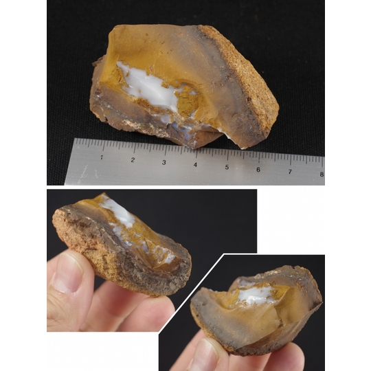 ボルダーオパール原石 90g 天然石販売 名取貴石 天然石原石鉱物結晶