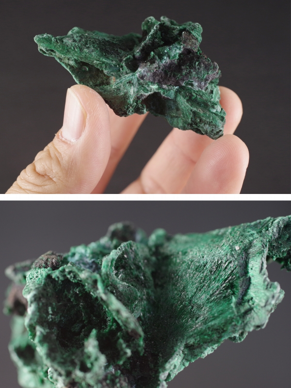 マラカイト（孔雀石）原石 43g 天然石販売 名取貴石 天然石原石鉱物