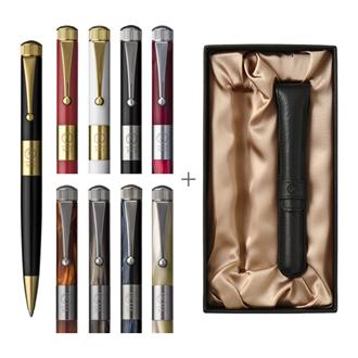 ROMEOギフトセット ボールペン細軸＋ペンケース黒 | 伊東屋