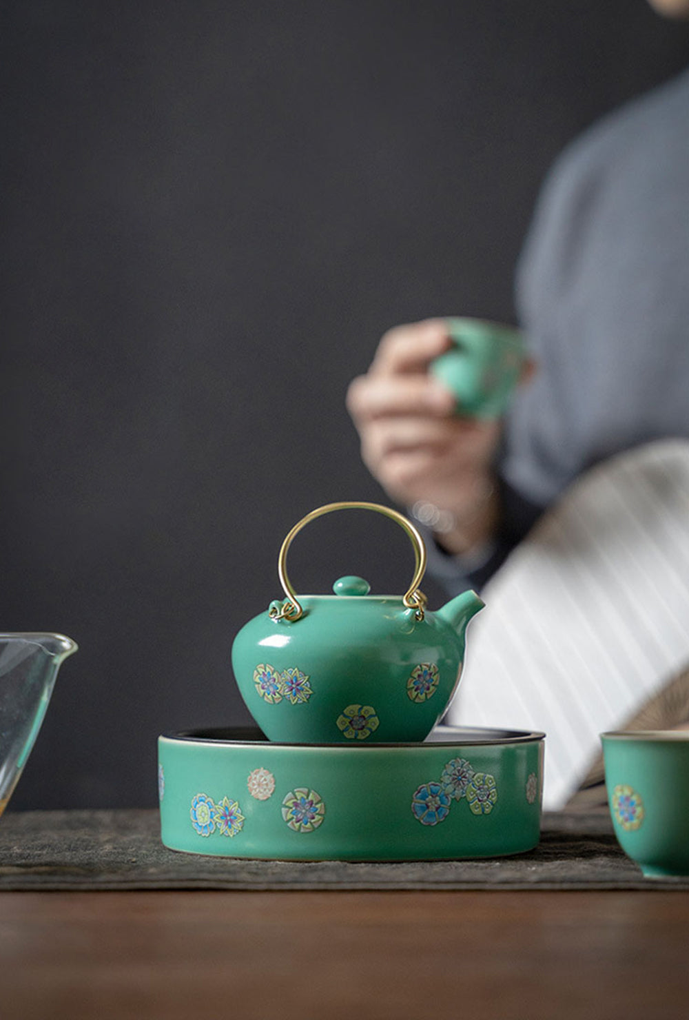 台湾茶器 中国茶器 急須 龍 鳳凰 台湾茶器 莉縈さん 柴燒壺☆