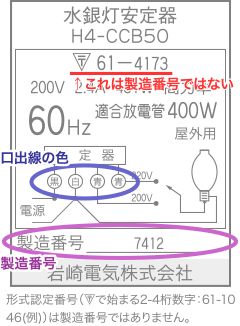 岩崎電気 水銀灯 安定器 200V 250W H2.5CCA40 2個セット Yahoo