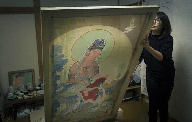 朝鮮美術 仏画 『卯像』 神像画 肉筆 高麗韓国古画 李朝朝鮮仏画