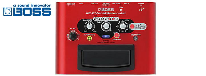 BOSS VE-2 ボーカルエフェクター BOSS VE-2 Vocal Harmonist ボーカルエフェクター ボス VE2 | 島村楽器