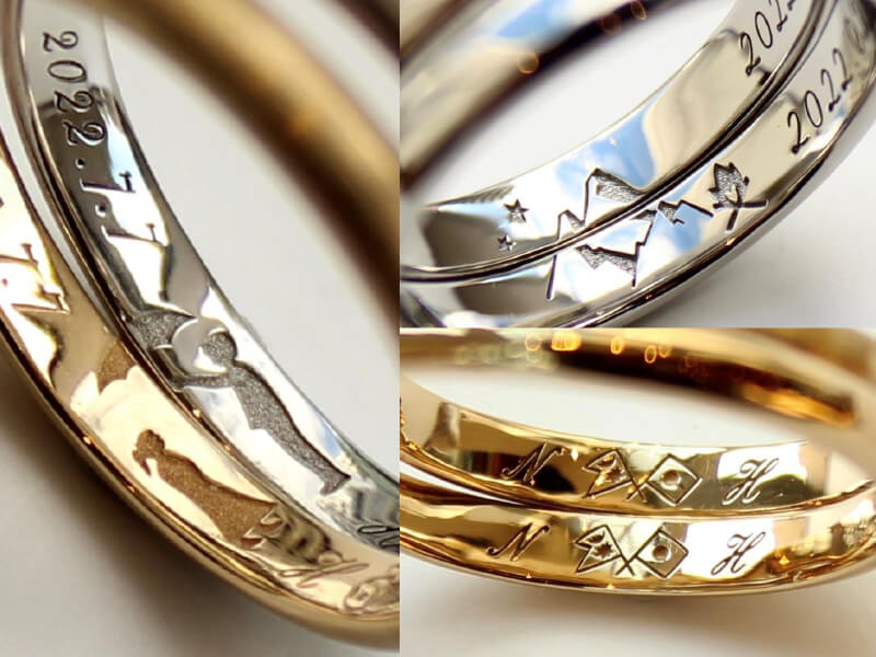 内側刻印】指輪を作られた皆さまのこだわりの刻印をご紹介