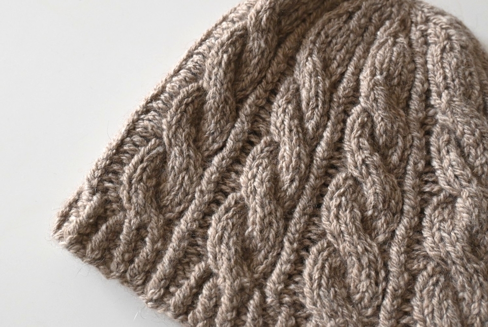 カシミヤケーブルニットキャップ（yourwear） - ウェブショップ