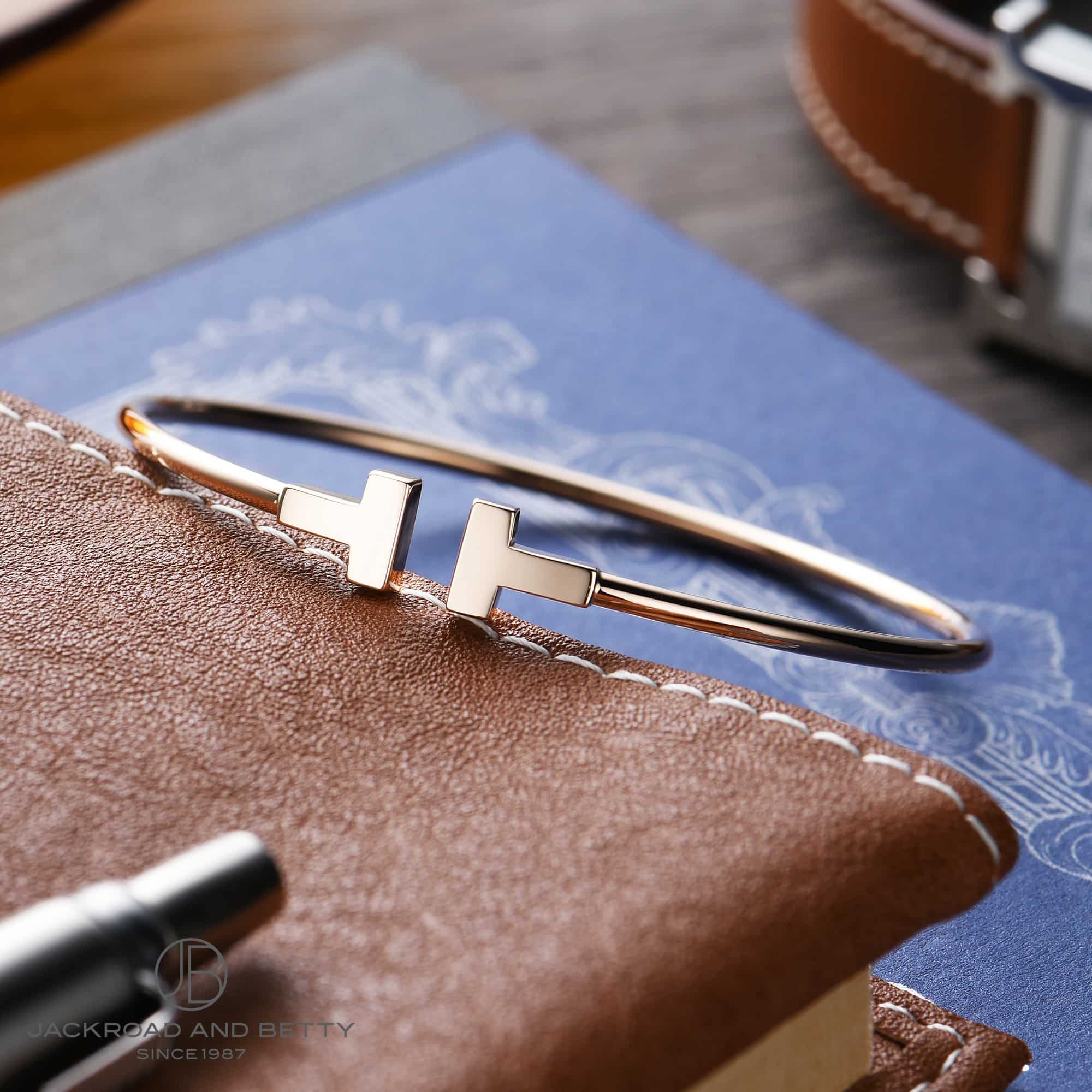 Tナロー ワイヤー ブレスレット スモール[60010774] T Narrow Wire