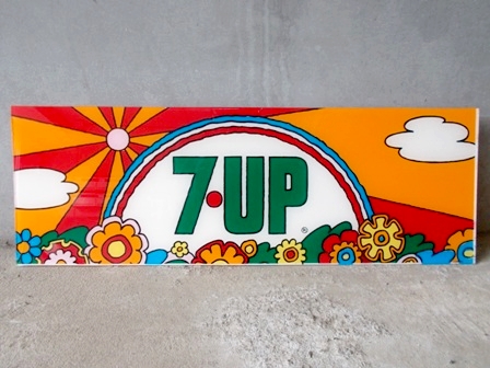 dp-120925-02 7up × Peter Max / 70's Plastic sign - Jack's Mart
