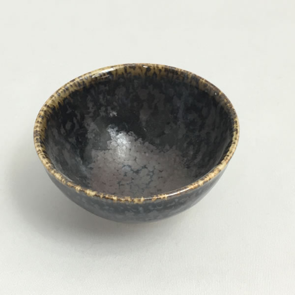 笠間焼】伝統工芸士 志賀 出 作 油滴天目湯碗 笠間焼】伝統