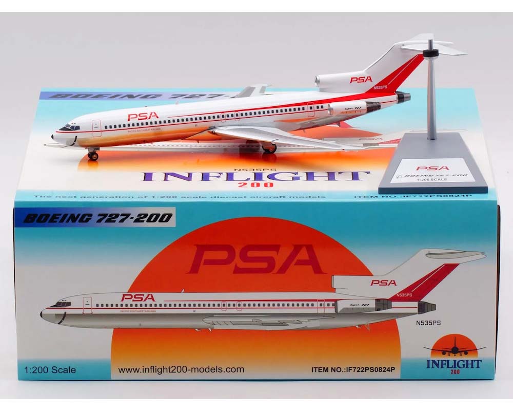 www.JetCollector.com: PSA B727-200 polished, w/stand N535PS 1:200