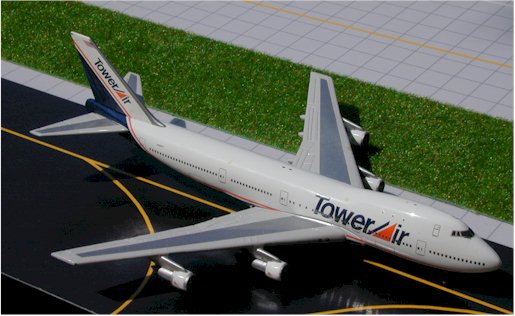 www.JetCollector.com: GEMINIJETS GEMINI TOWER AIR B747-200 1:400