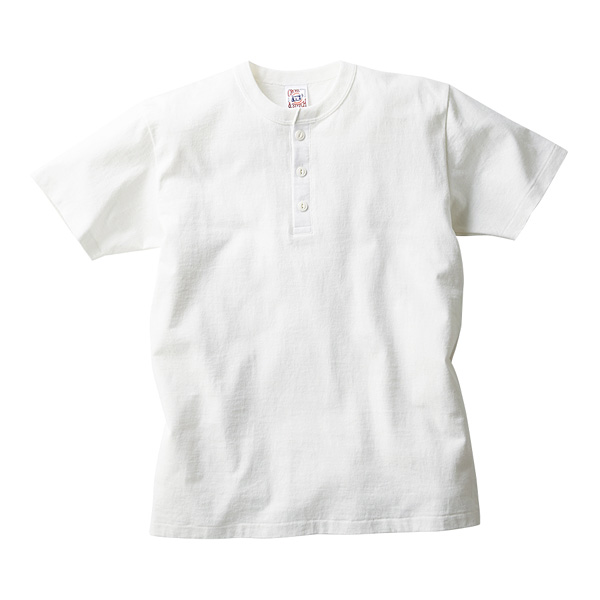 OE1120】 6.2オンス オープンエンド マックスウェイト ヘンリーネックT