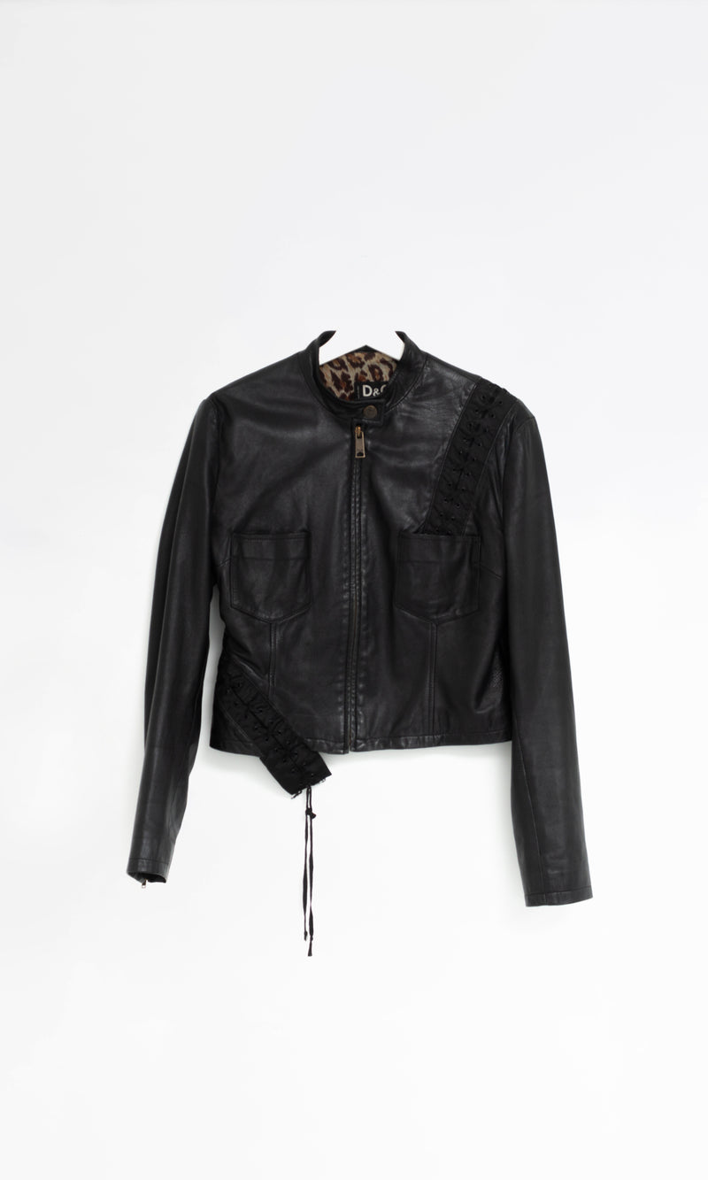 Dolce & Gabbana Leather Jacket – Jean Vintage Dolce&Gabbana 06ss