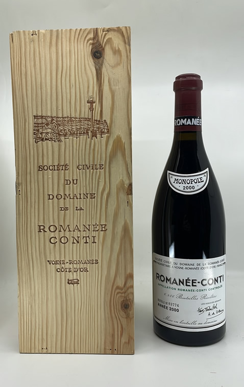 ロマネコンティ Romanee conti 空き瓶 DRC2000年 コルク付き DRC