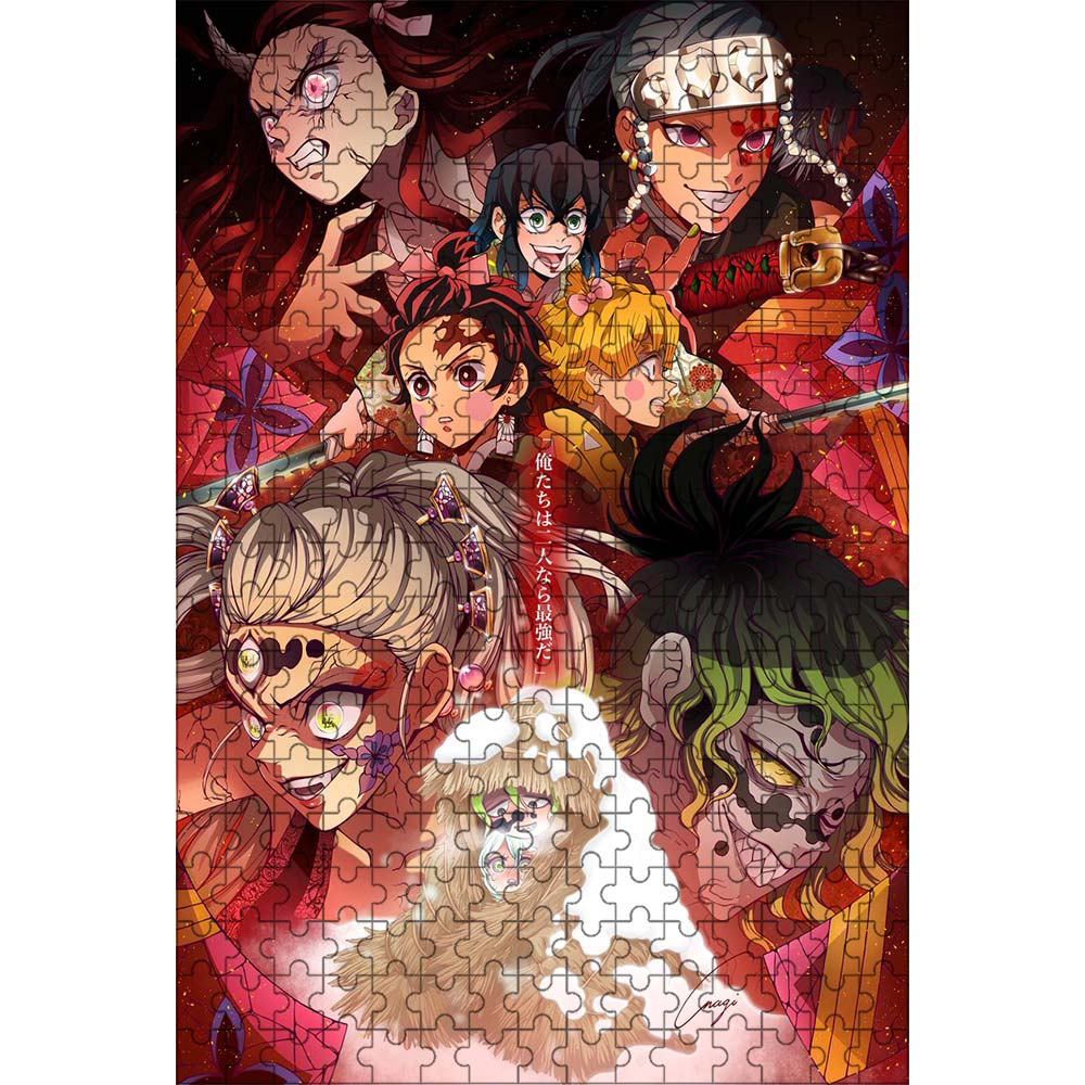 鬼滅の刃 ワンピース ジグソーパズル 6点 鬼滅の刃 ワンピース