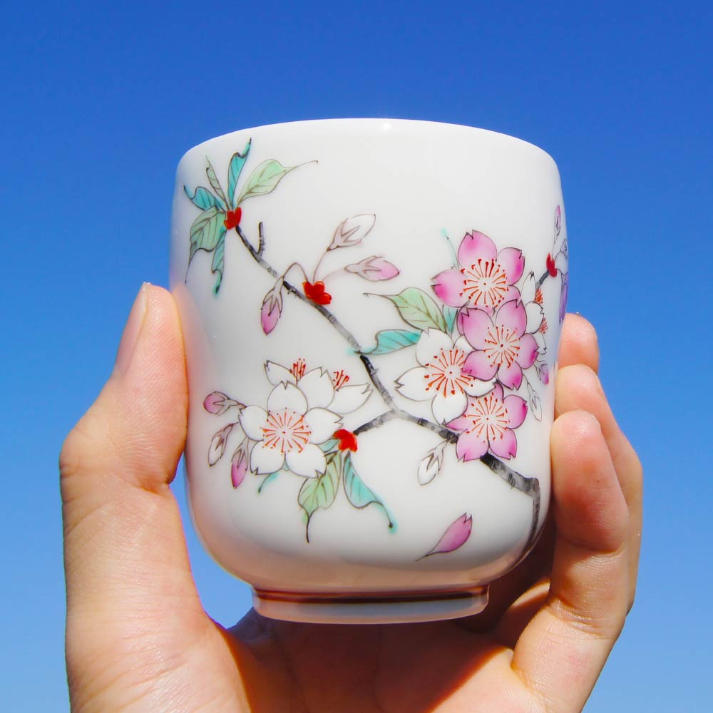 平戸山玉泉 福本彌治右ェ門 極彩金蘭手 釉裏金彩 共