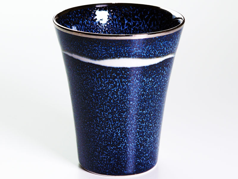 新作】焼酎グラス 銀河本白金彩 