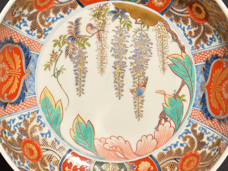 古伊万里 金彩 大鉢 送料込み 極錦金彩 古伊万里 大鉢 昭和年製 有田