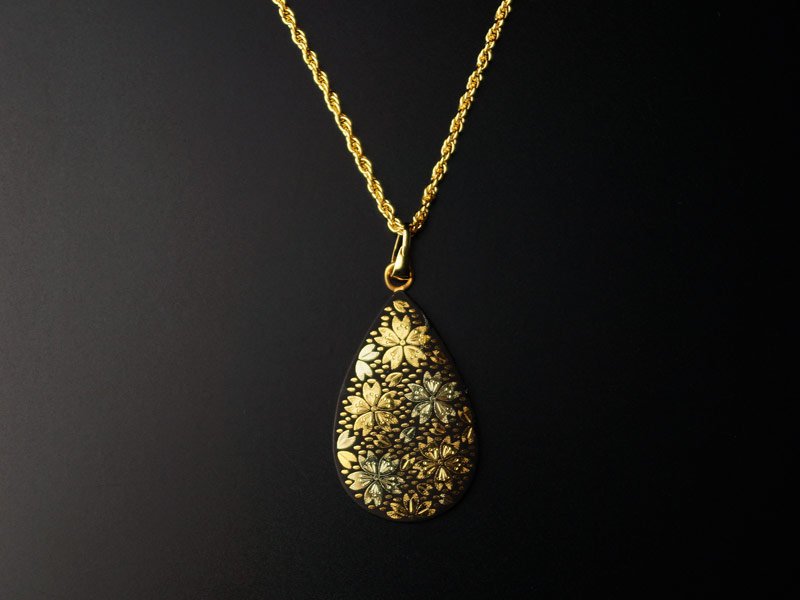 純金京象嵌】ネックレス 桜- JTOPIA