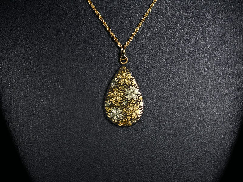 純金京象嵌】ネックレス 桜- JTOPIA