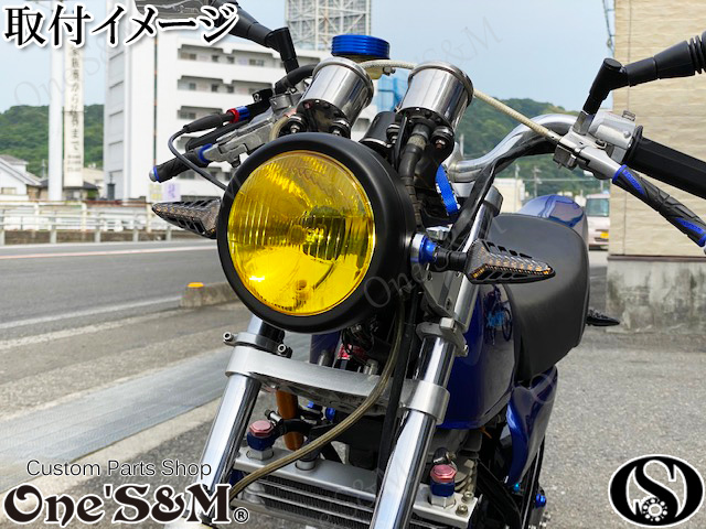 極美品】マーシャル ヘッドライト 160パイ 160mm イエローレンズ 極美