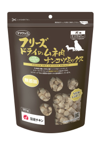 ママクック フリーズドライのムネ肉ナンコツミックス犬用120g | 犬