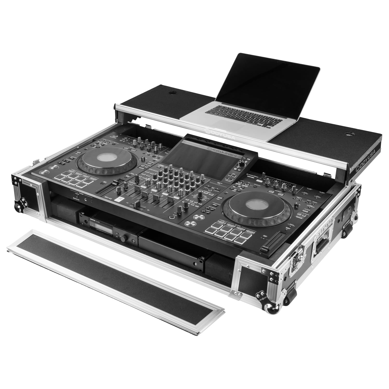 AlphaTheta XDJ-AZ Dual 1U Rack Space Flight Case with Glide Style