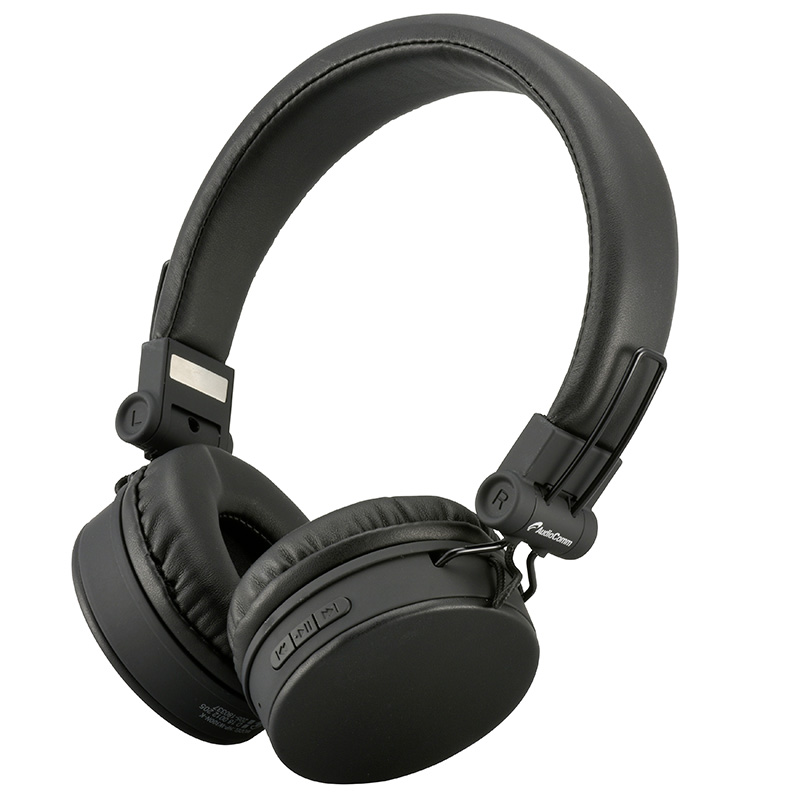 AudioCommワイヤレスヘッドホン ブラック [品番]03-2862｜株式会社