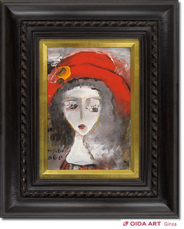 織田廣喜 【少女】油彩画 Yahoo!オークション - ［絵］織田廣喜 『少女