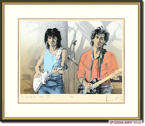 ロン・ウッド（ローリングストーンズ）リトグラフ