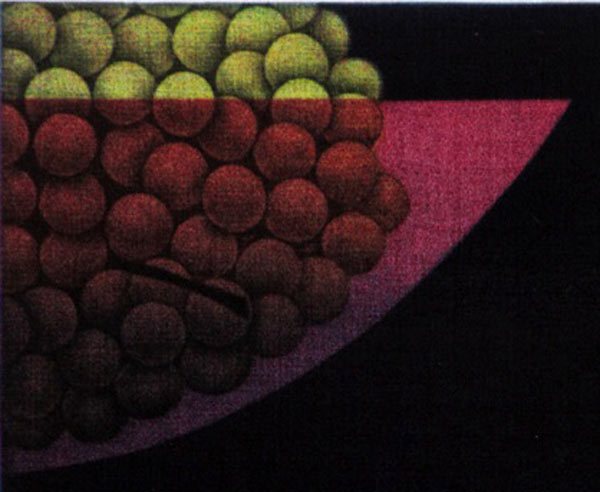 浜口陽三作品（緑と紫のぶどう）【配送日条件あり】 浜口陽三 緑と紫の