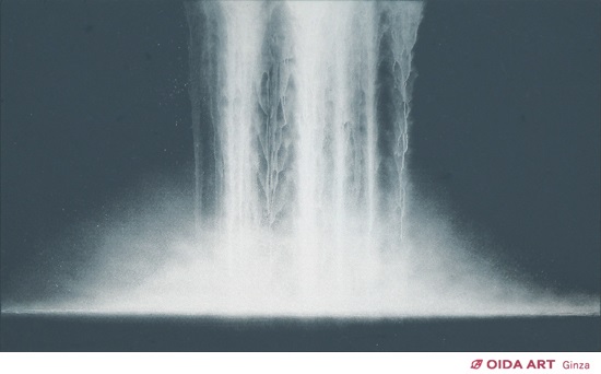 千住博 Metal falls #9 (青) | 絵画など美術品の販売と買取 | 東京