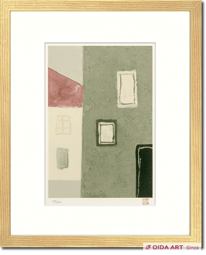 東山魁夷リトグラフ版画季の詩2月PP版