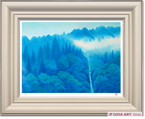 東山魁夷、沼、希少画集画、新品高級額、額装付、状態良好