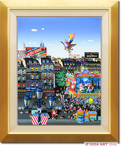 ヒロ ヤマガタ 『パリ祭』ポスター 大人気 ヒロ・ヤマガタ「パリ祭