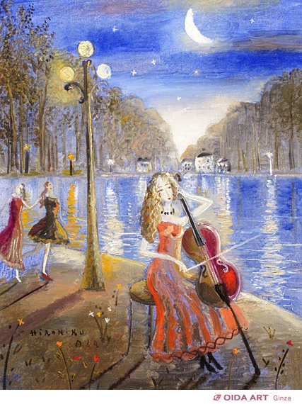 織田広比古 水辺のセレナーデ パリ(ブルーニュの森) | 絵画など美術品